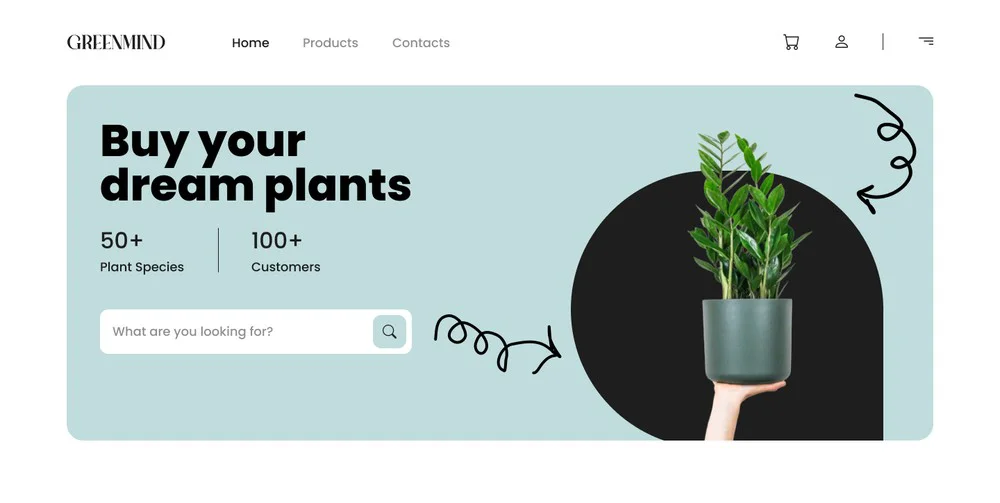 Plant store theme preview