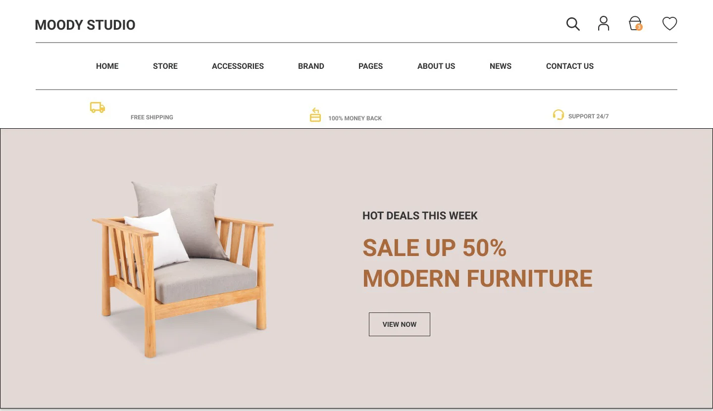 Home decor store theme preview
